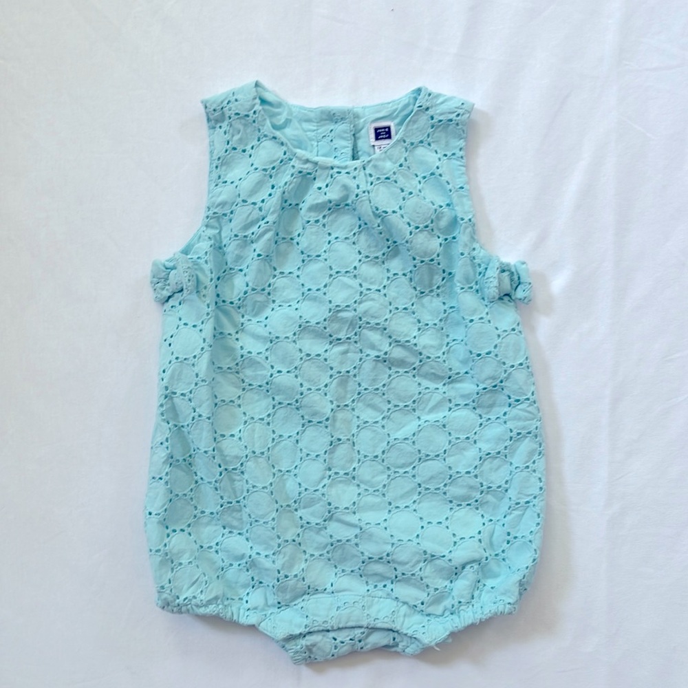 Janie and Jack girls eyelet bubble